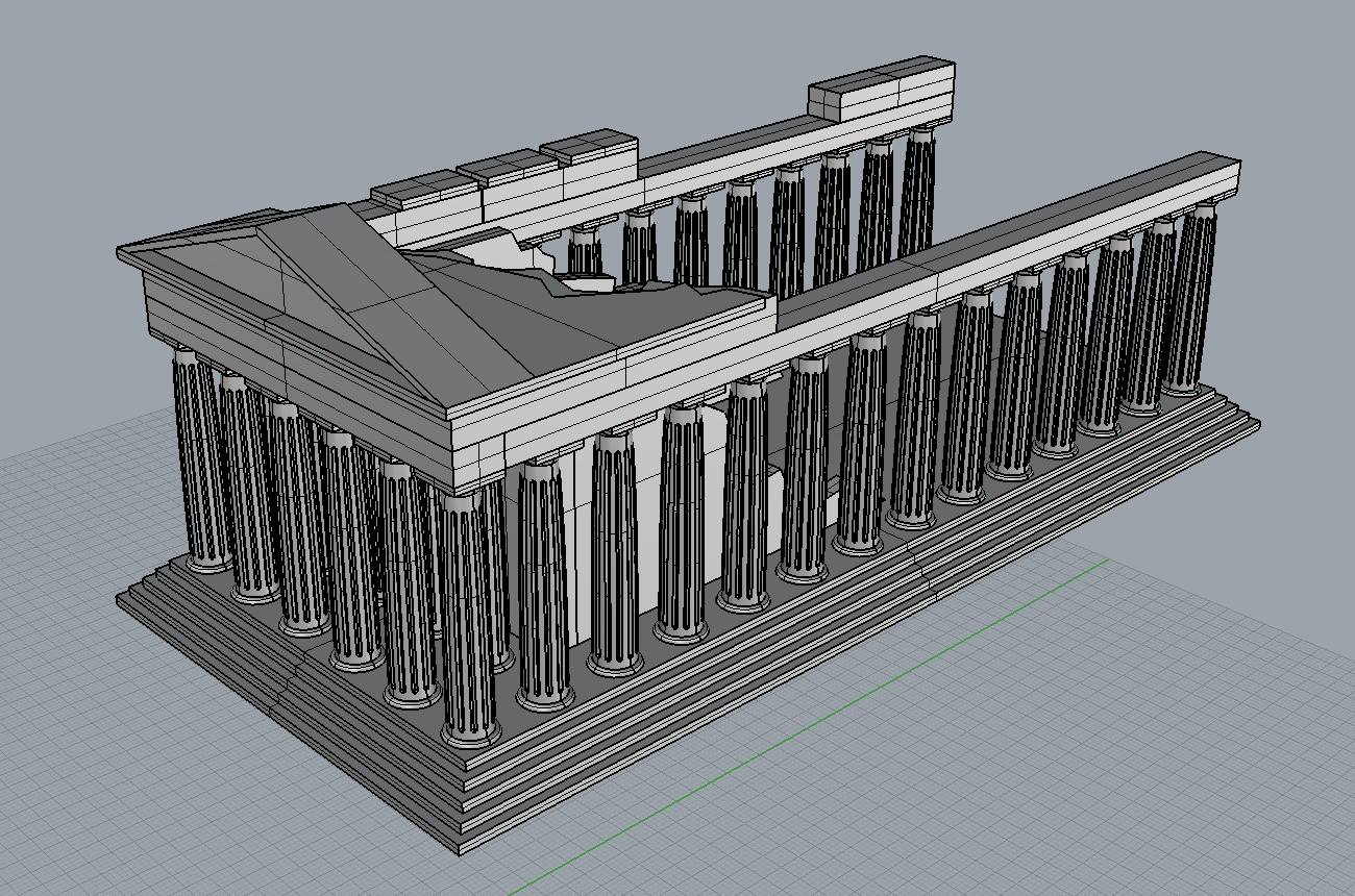 Вылепить из пластилина парфенона. Парфенон реконструкция. Северный фасад Парфенона. Парфенон из пластилина. Аксонометрический разрез Парфенона.